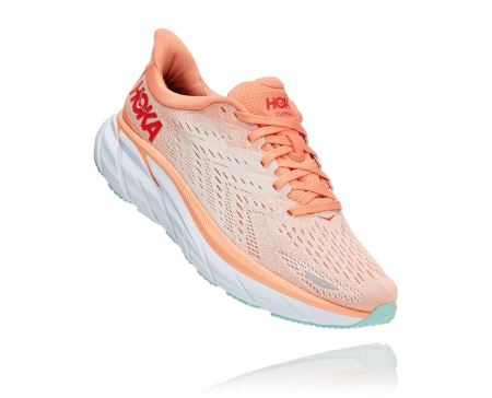 Hoka One One Clifton 8 - Pantofi Mers Dama Argintii | RO-BP2dHXD